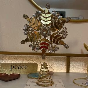 Hallmark 2021 Gold Star Metal Tree Topper